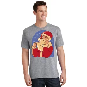 Santa Claus Hot Coco Christmas Holiday T Shirt 1