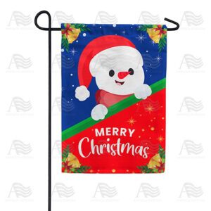 Santa Snowman Garden Flag