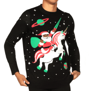 Santa Unicorn Ugly Christmas Sweater