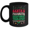 Santa's Favorite Respiratory Therapist Groovy Retro Christmas Mug