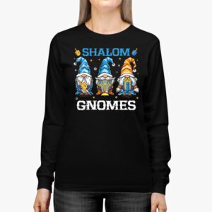 Shalom Gnomes Funny Hanukkah Chanukah Jewish Pajamas Longsleeve Tee 2 5