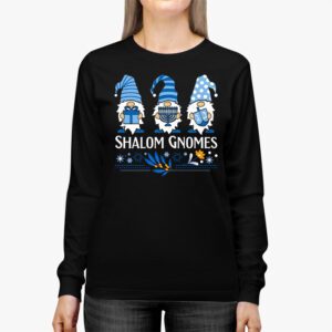 Shalom Gnomes Funny Hanukkah Chanukah Jewish Pajamas Longsleeve Tee 2 6