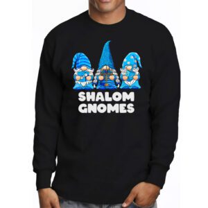 Shalom Gnomes Funny Hanukkah Chanukah Jewish Pajamas Longsleeve Tee 3 4