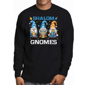 Shalom Gnomes Funny Hanukkah Chanukah Jewish Pajamas Longsleeve Tee 3 5