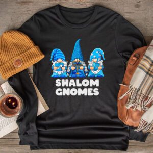 Shalom Gnomes Funny Hanukkah Chanukah Jewish Pajamas Longsleeve Tee