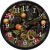 Silent Wall Clock Battery Operated Merry Christmas Round Clock Non Ticking Sweep Movement Glass Cover For Kitchen