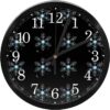 Silent Wall Clock Battery Operated Merry Christmas Round Clock Non Ticking Sweep Movement Glass Cover For Kitchen