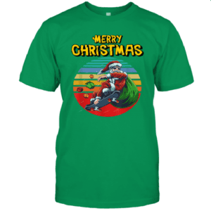 Skateboarding Santa Skater Merry Christmas T-Shirt