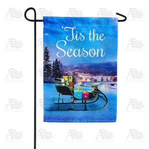 Sleigh Of Gifts Garden Flag