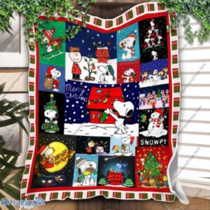Snoopy Merry Christmas Blanket