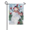 Snowman Friends Garden Flag