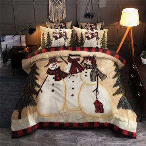 Snowman Merry Christmas CGT Bedding Sets