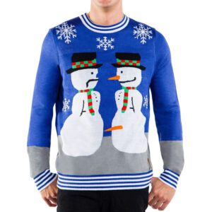 Snowman Nose Thief Ugly Christmas Sweater