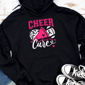 Support Pink Out Cheer For A Cures Breast Cancer Month Funny Hoodie