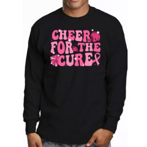 Support Pink Out Cheer For A Cures Breast Cancer Month Funny Longsleeve Tee 3 2