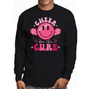 Support Pink Out Cheer For A Cures Breast Cancer Month Funny Longsleeve Tee 3 3