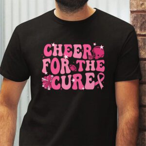 Support Pink Out Cheer For A Cures Breast Cancer Month Funny T Shirt 2 2