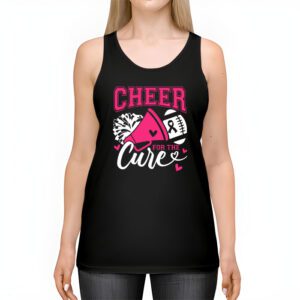 Support Pink Out Cheer For A Cures Breast Cancer Month Funny Tank Top 2