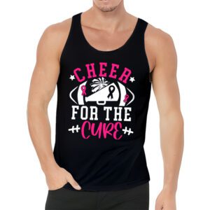 Support Pink Out Cheer For A Cures Breast Cancer Month Funny Tank Top 3 5