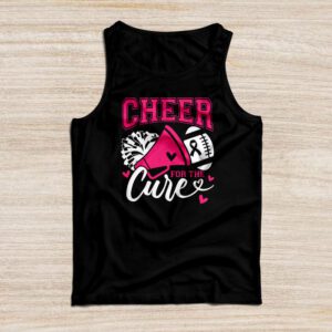 Support Pink Out Cheer For A Cures Breast Cancer Month Funny Tank Top