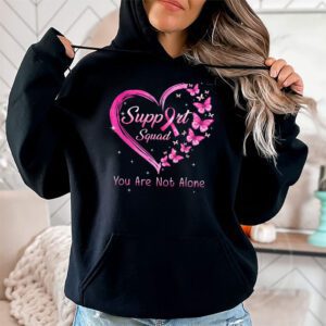 Support Squad Breast Cancer Awareness Pink Ribbon Butterfly Hoodie 2 3