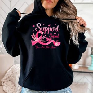Support Squad Breast Cancer Awareness Pink Ribbon Butterfly Hoodie 2