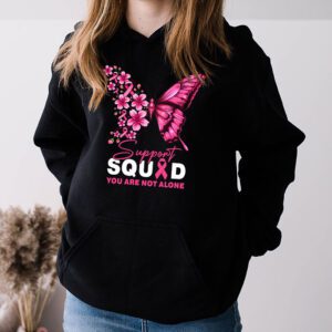 Support Squad Breast Cancer Awareness Pink Ribbon Butterfly Hoodie 3 1