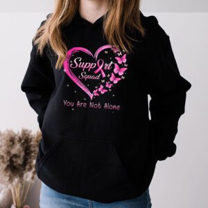 Support Squad Breast Cancer Awareness Pink Ribbon Butterfly Hoodie 3 3