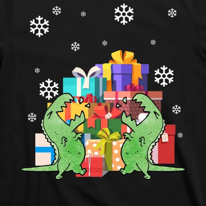 T Rex Christmas T Shirt 3