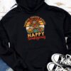 Thankful Grateful Blessed Thanksgiving Turkey Women Girls Hoodie