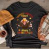 Thankful Grateful Blessed Thanksgiving Turkey Women Girls Longsleeve Tee