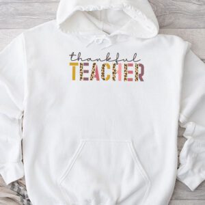 Funny Thanksgiving Shirts Thankful Teacher Retro Groovy Hoodie