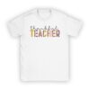 Thankful Teacher Retro Groovy Thanksgiving Fall Women Men T-Shirt
