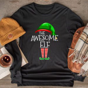 The Awesome Elf Matching Family Christmas Longsleeve Tee