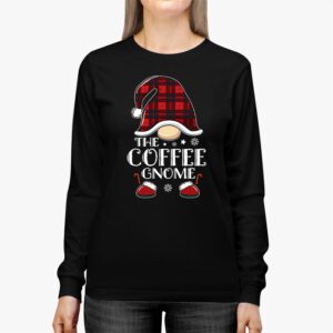 The Coffee Gnome Buffalo Plaid Matching Family Christmas Pajama Longsleeve Tee 2 5