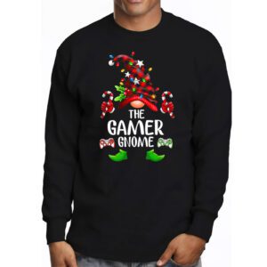 The Gamer Gnome Buffalo Plaid Matching Family Christmas Pajama Longsleeve Tee 3 3