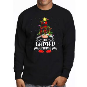 The Gamer Gnome Buffalo Plaid Matching Family Christmas Pajama Longsleeve Tee 3 4