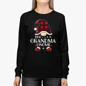 The Grandma Gnome Buffalo Plaid Matching Family Christmas Pajama Longsleeve Tee 2 5