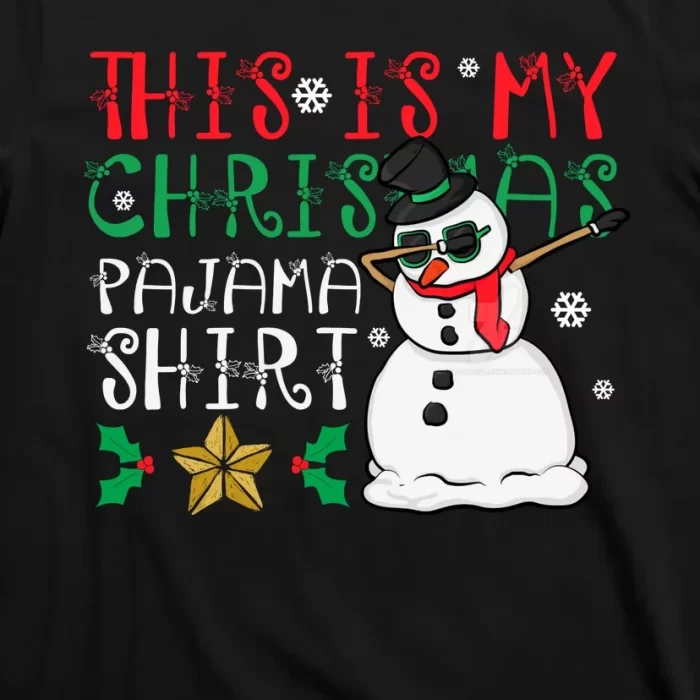 This Is My Christmas Pajama Holiday T Shirt 3