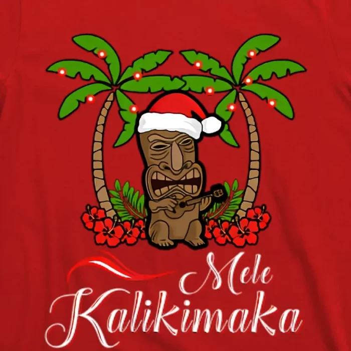 Tiki Mele Kalikimaka Merry Christmas T Shirt 3
