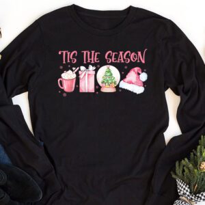 Tis The Season Christmas Coffee Lover Santa Claus Xmas Gifts Longsleeve Tee 1 7