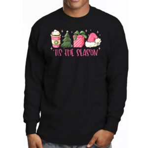 Tis The Season Christmas Coffee Lover Santa Claus Xmas Gifts Longsleeve Tee 3 10