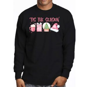 Tis The Season Christmas Coffee Lover Santa Claus Xmas Gifts Longsleeve Tee 3 7