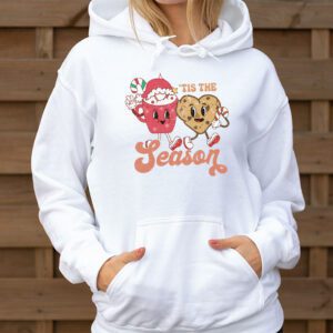 Tis The Season Christmas Hot Cocoa Gingerbread Cookie Pajama Hoodie 3