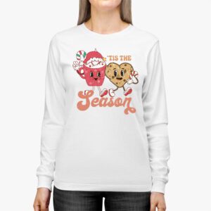 Tis The Season Christmas Hot Cocoa Gingerbread Cookie Pajama Longsleeve Tee 2 4