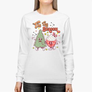 Tis The Season Christmas Hot Cocoa Gingerbread Cookie Pajama Longsleeve Tee 2 7