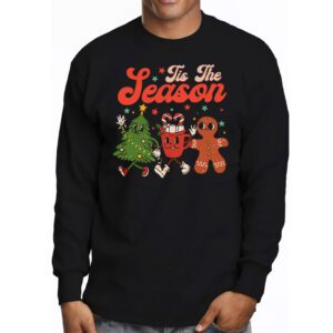 Tis The Season Christmas Hot Cocoa Gingerbread Cookie Pajama Longsleeve Tee 3 6