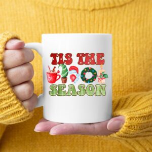 Tis The Season Christmas Tree And Hot Cocoa Merry Christmas Mug White