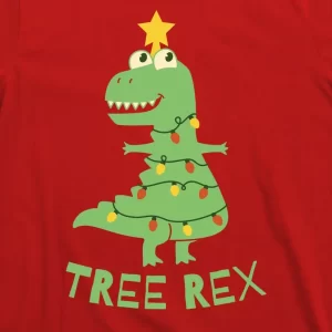 Tree Rex Christmas T Shirt 3