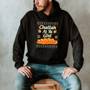 Ugly Hanukkah Challah At Ya Girl Chanukah Jewish Kids Women Hoodie 2 2